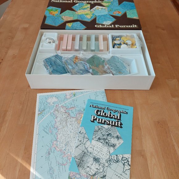 Vintage 1987 National Geographic " Global Pursuit " Fun Education Geography Game - Picture 3 of 8